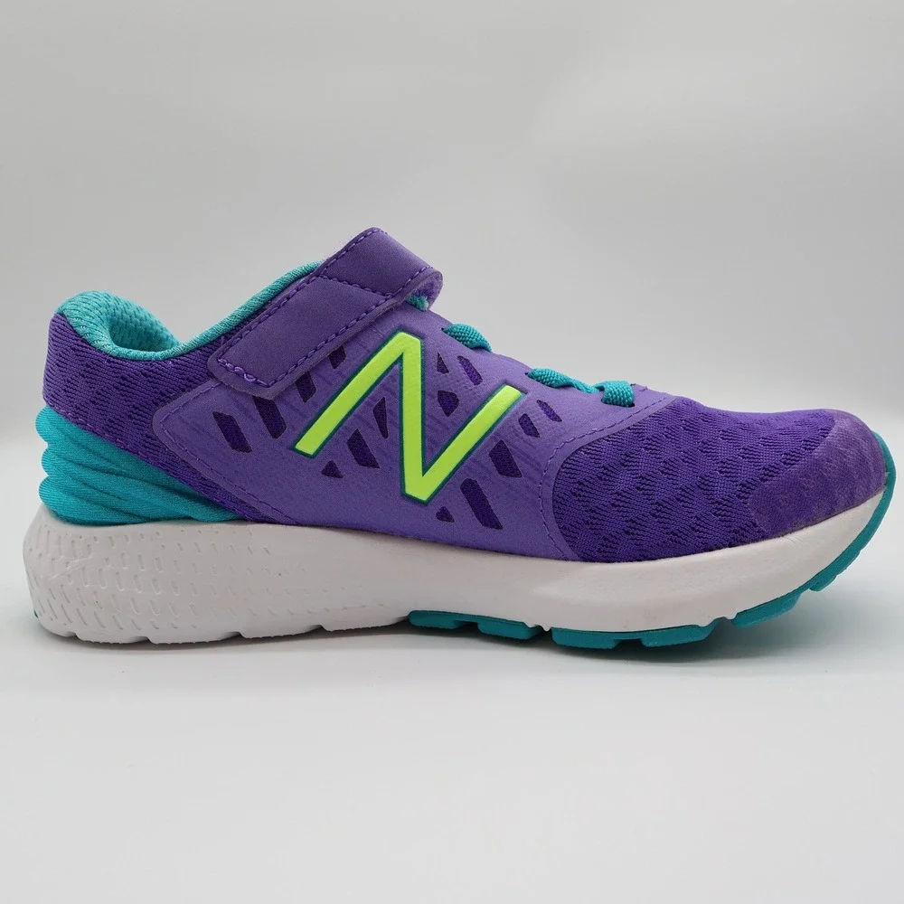 New Balance KVURGPPP Running Shoes Kids 1.5 Purple Mesh Hook Athletic Sneaker
